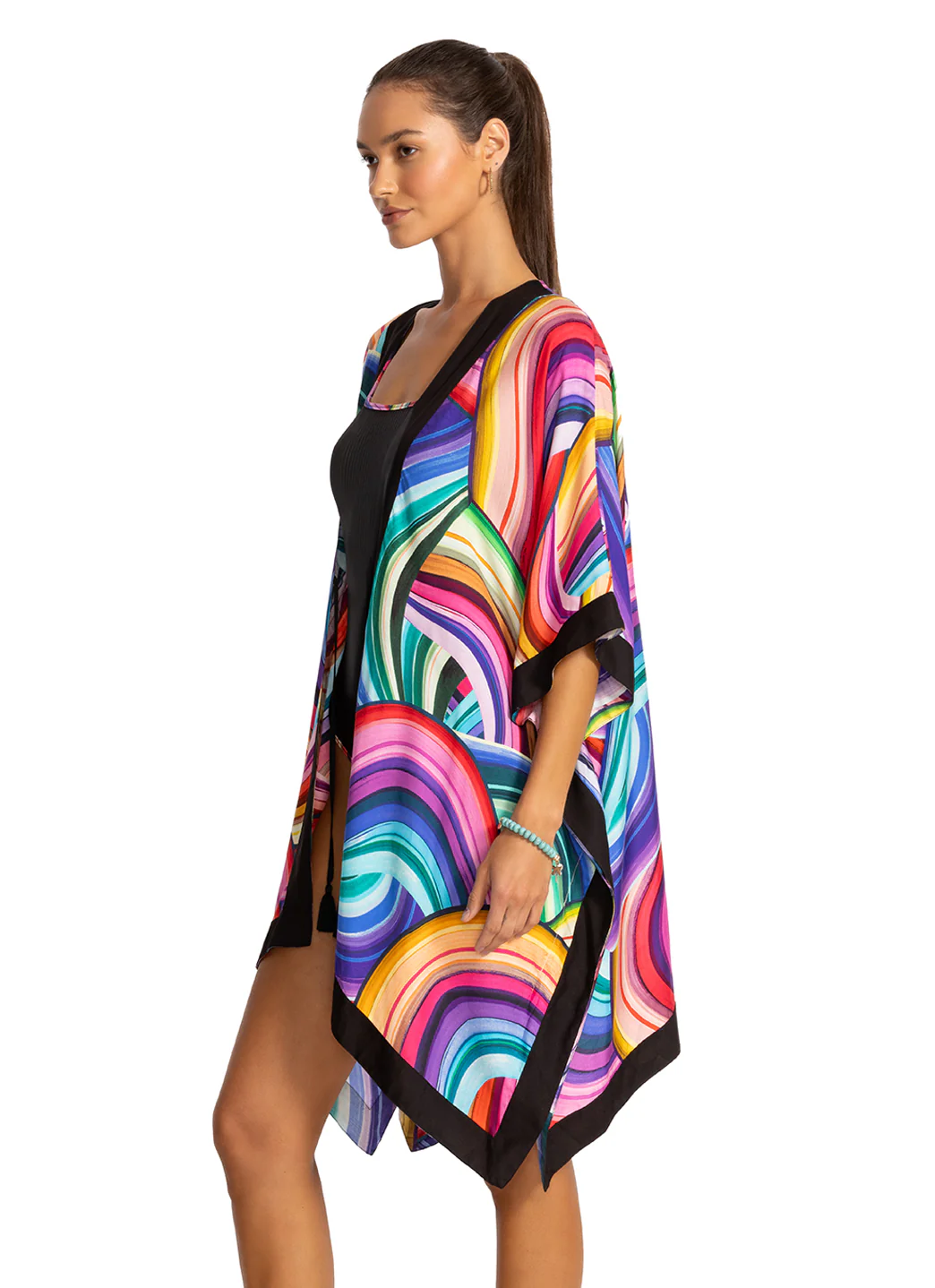 Johnny Was Women's Abel Short Kimono Cover Up - Image 4