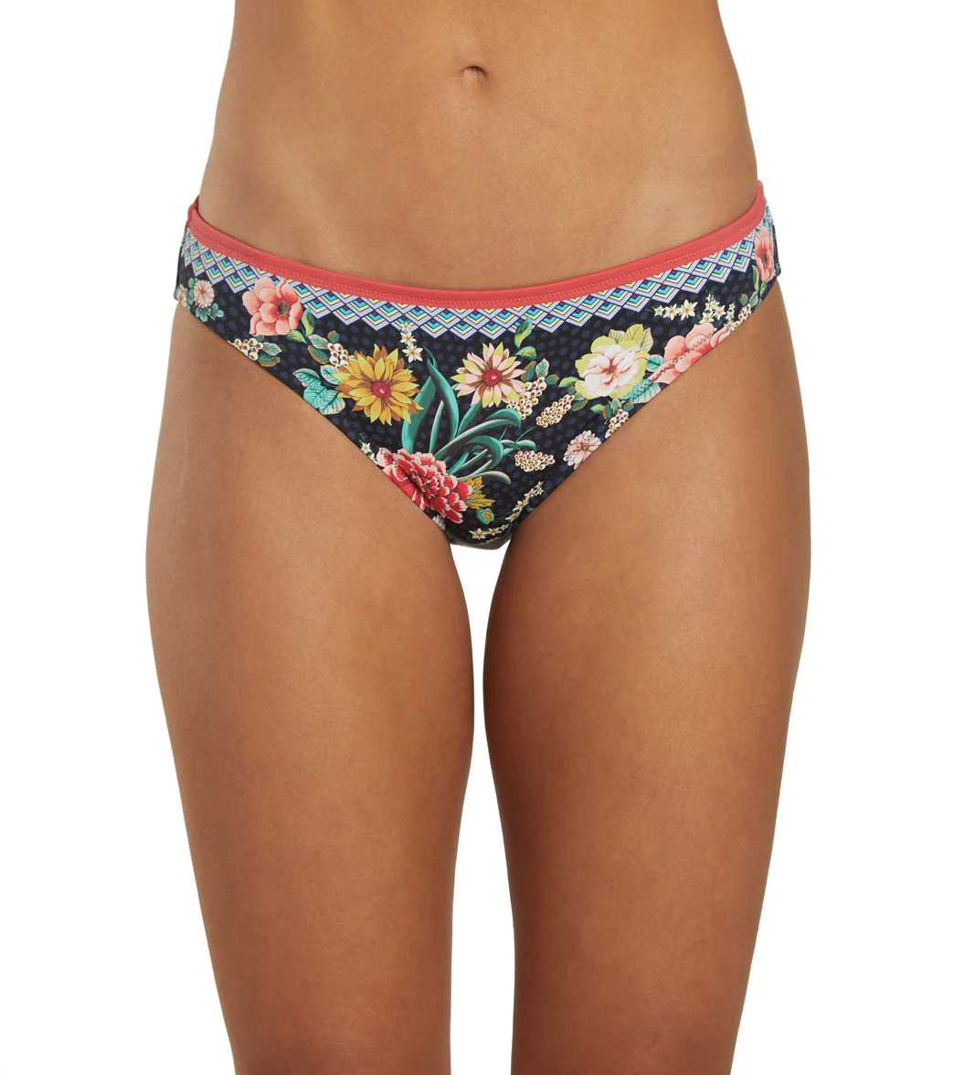 Johnny Was Women's Dark Floral Mia Hipster Bikini Bottom
