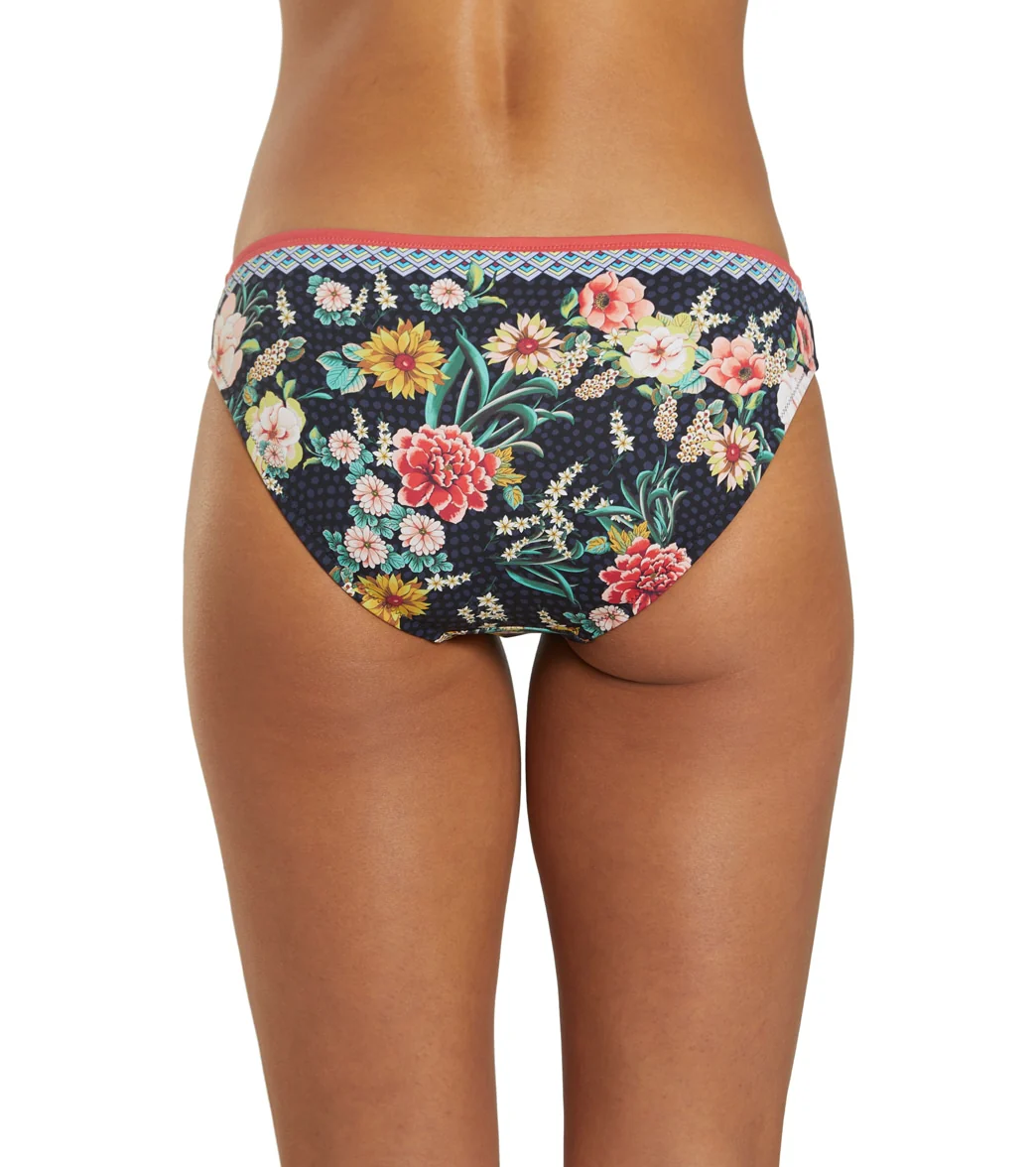 Johnny Was Women's Dark Floral Mia Hipster Bikini Bottom - Image 3