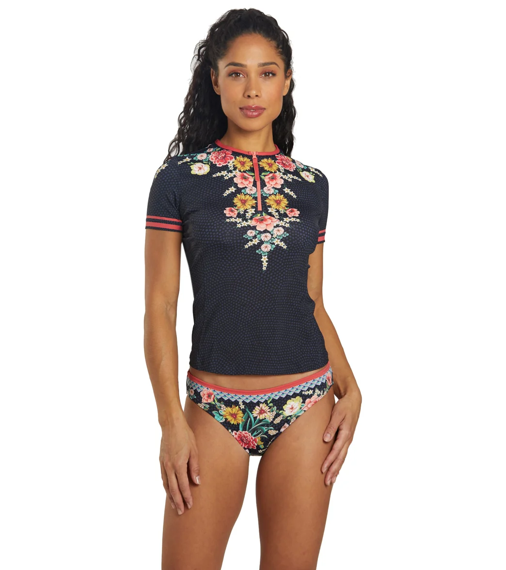 Johnny Was Women's Dark Floral Mia Hipster Bikini Bottom - Image 4