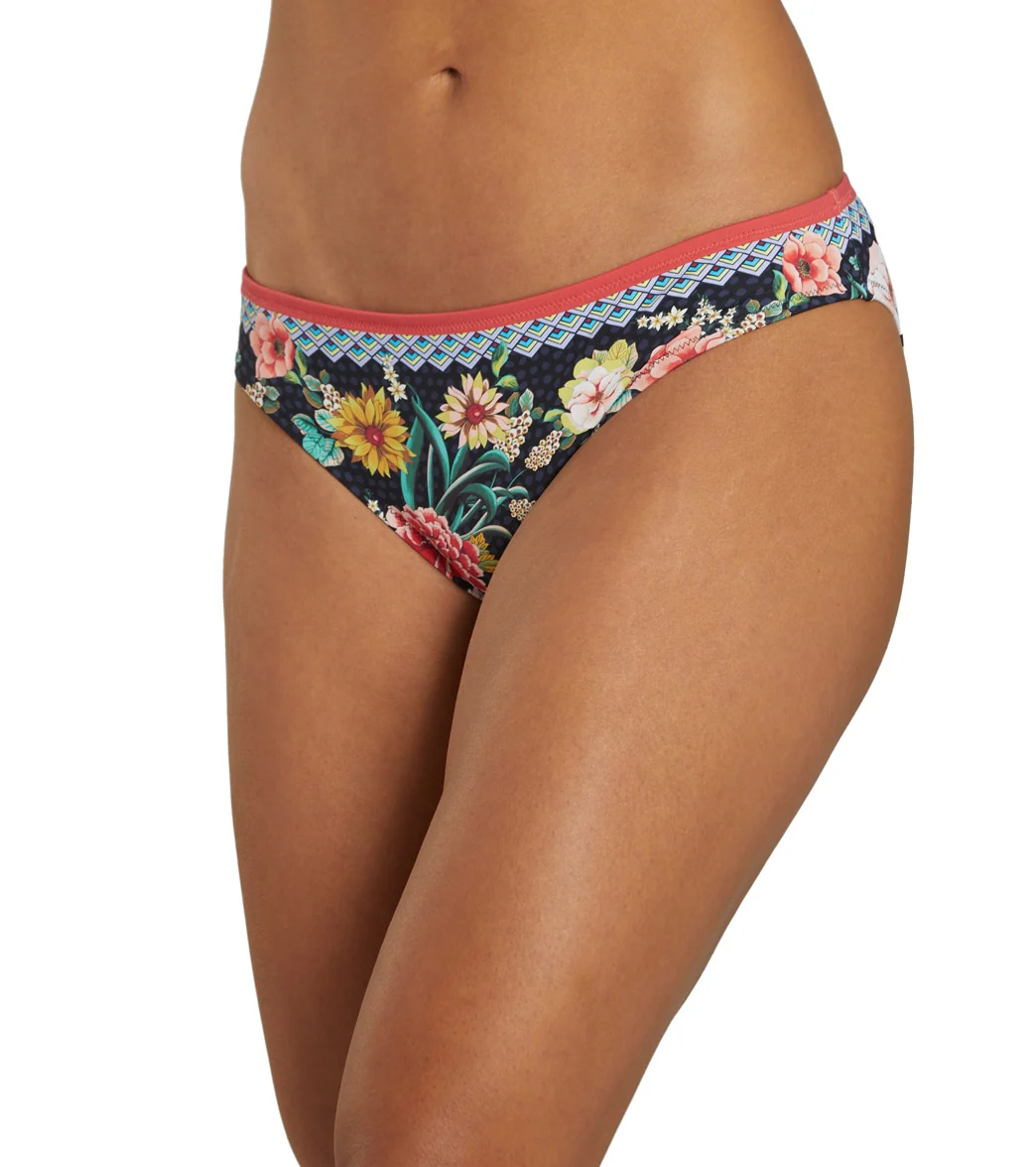 Johnny Was Women's Dark Floral Mia Hipster Bikini Bottom - Image 5
