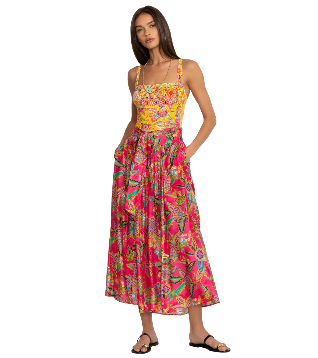 Johnny Was Women's Flamingo Palazzo Cropped Pant - Image 4