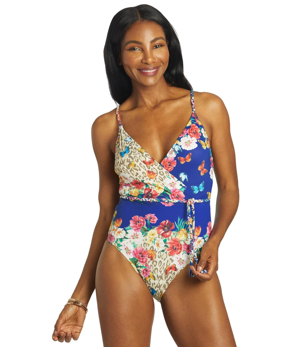 Johnny Was Women's Fleur Braided Wrap One Piece Swimsuit - Image 8