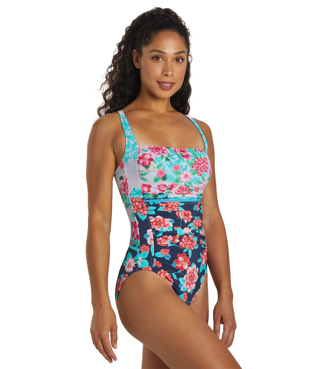 Johnny Was Women's Japer Ruched One Piece Swimsuit - Image 2