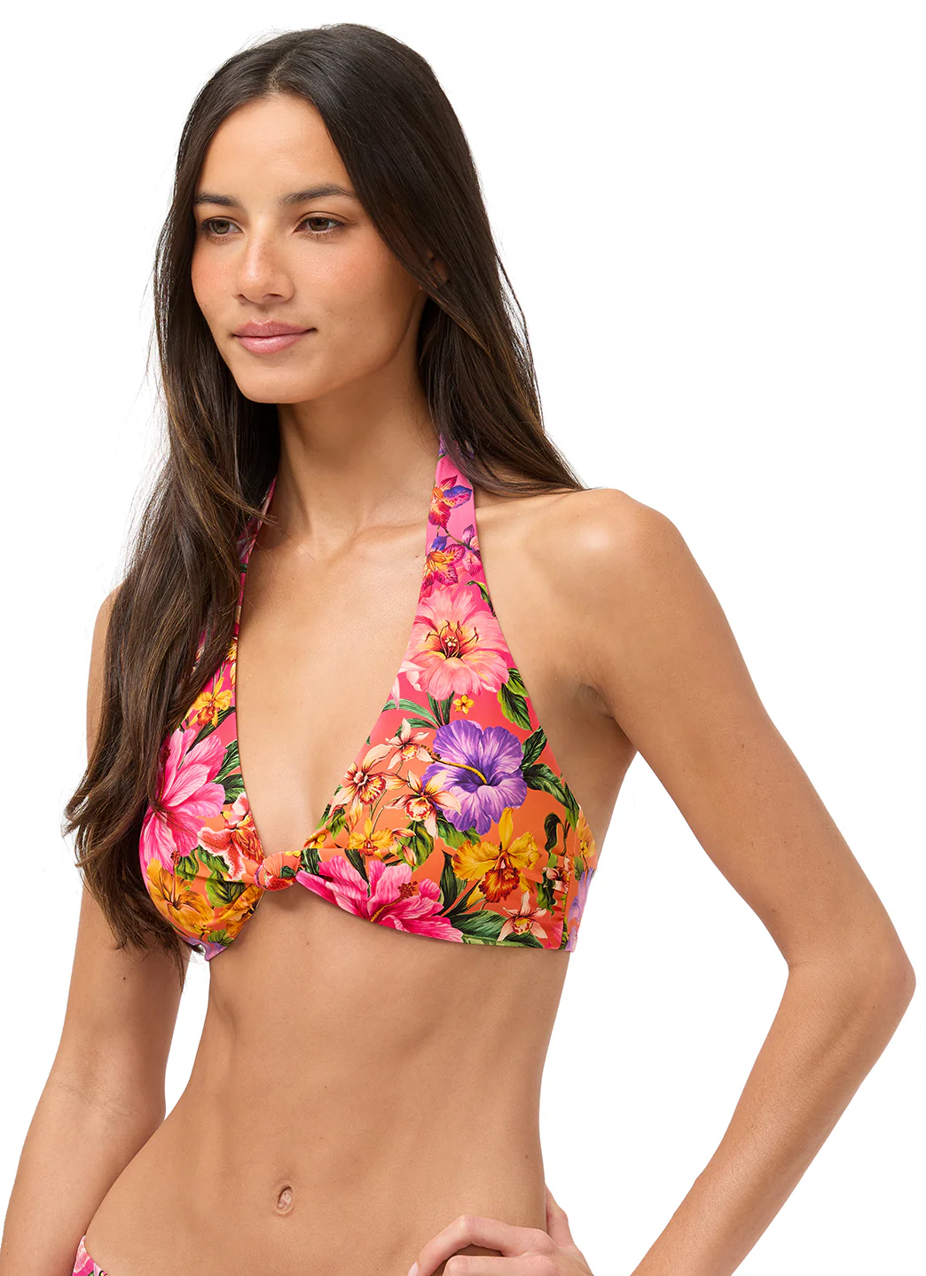 Johnny Was Women's Kairi Tie Back Halter Bikini Top - Image 4