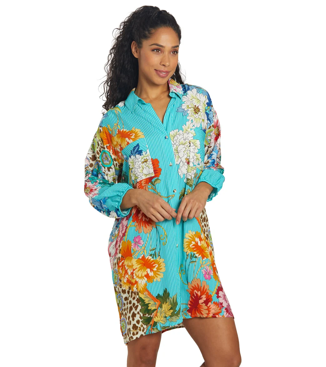 Johnny Was Women's Leopard Shirt Dress - Image 2