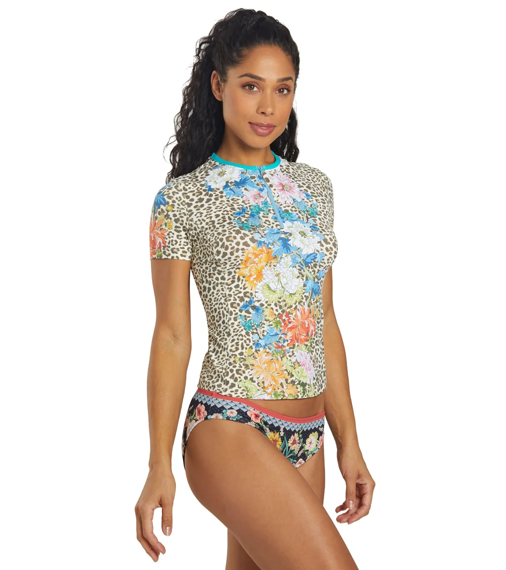 Johnny Was Women's Leopard Sporty Surf Shirt - Image 2