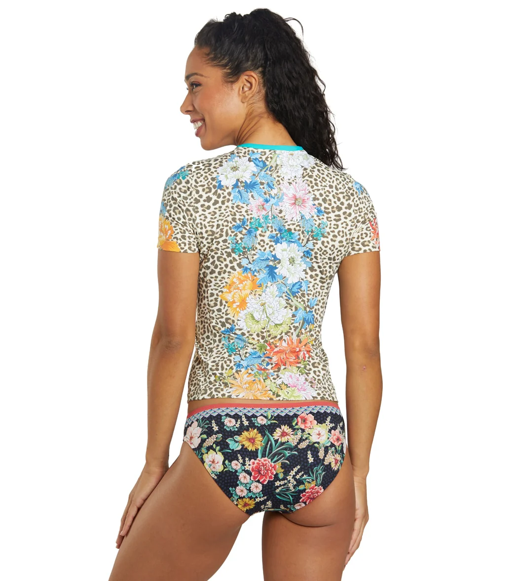 Johnny Was Women's Leopard Sporty Surf Shirt - Image 3