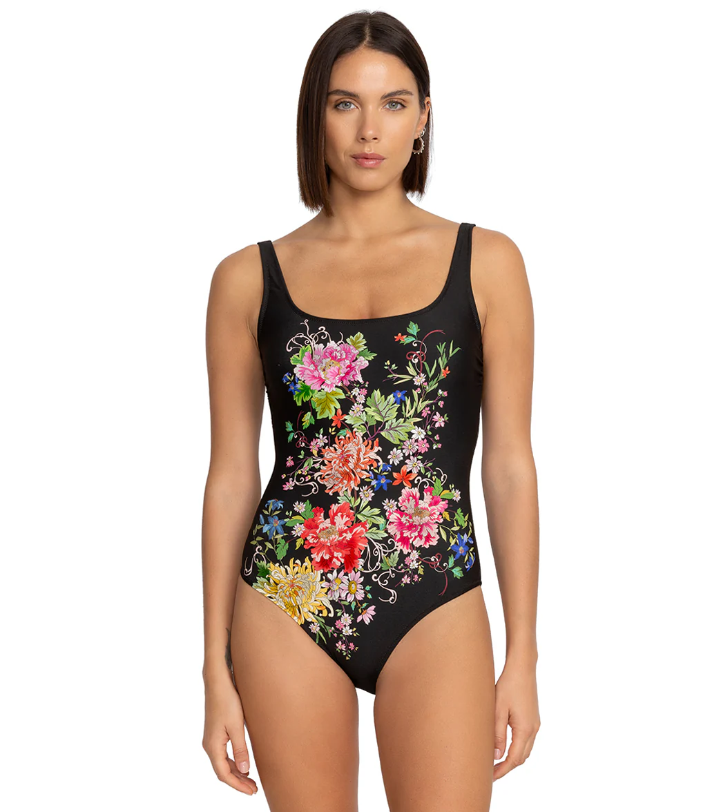 Johnny Was Women's Metalli Notte Tanksuit One Piece Swimsuit - Image 5