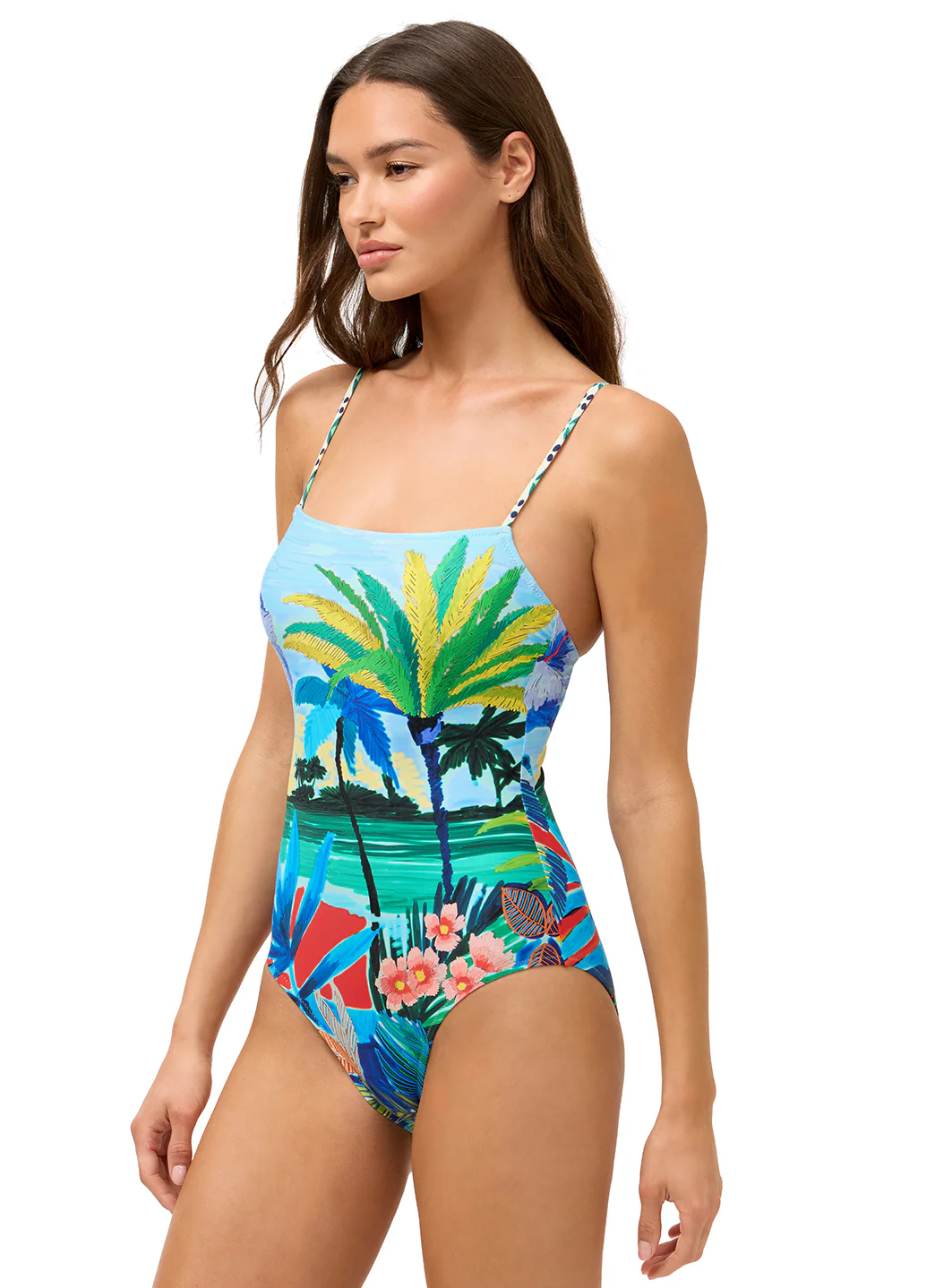 Johnny Was Women's Paradis Spaghetti Strap One Piece Swimsuit - Image 4