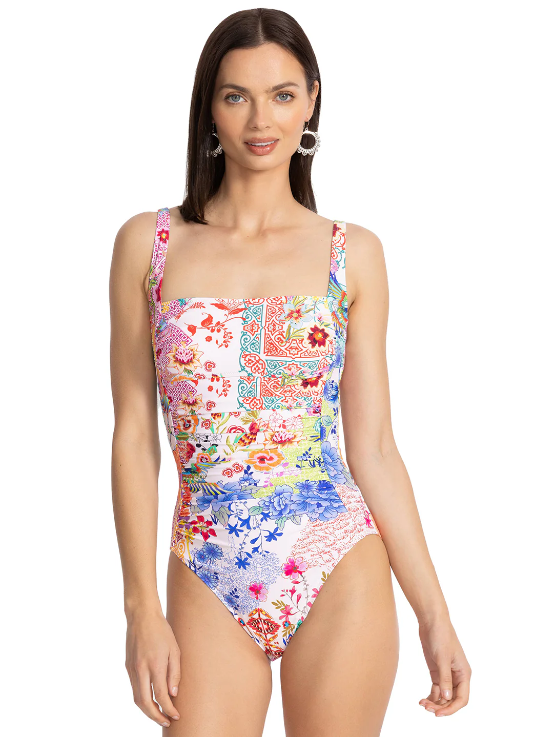 Johnny Was Women's Paula Ruched One Piece Swimsuit - Image 6