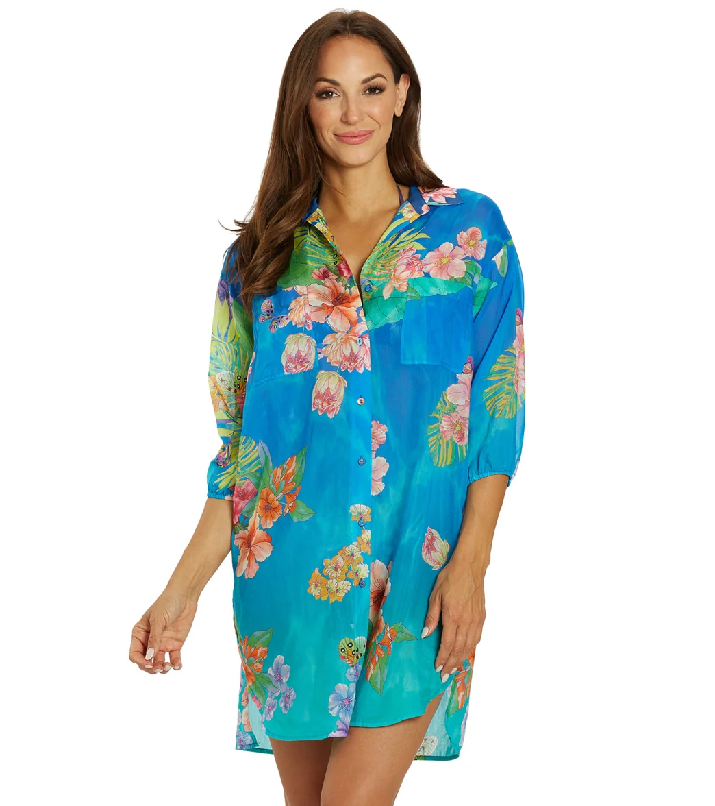 Johnny Was Women's Shirt Cover Up Dress - Image 6