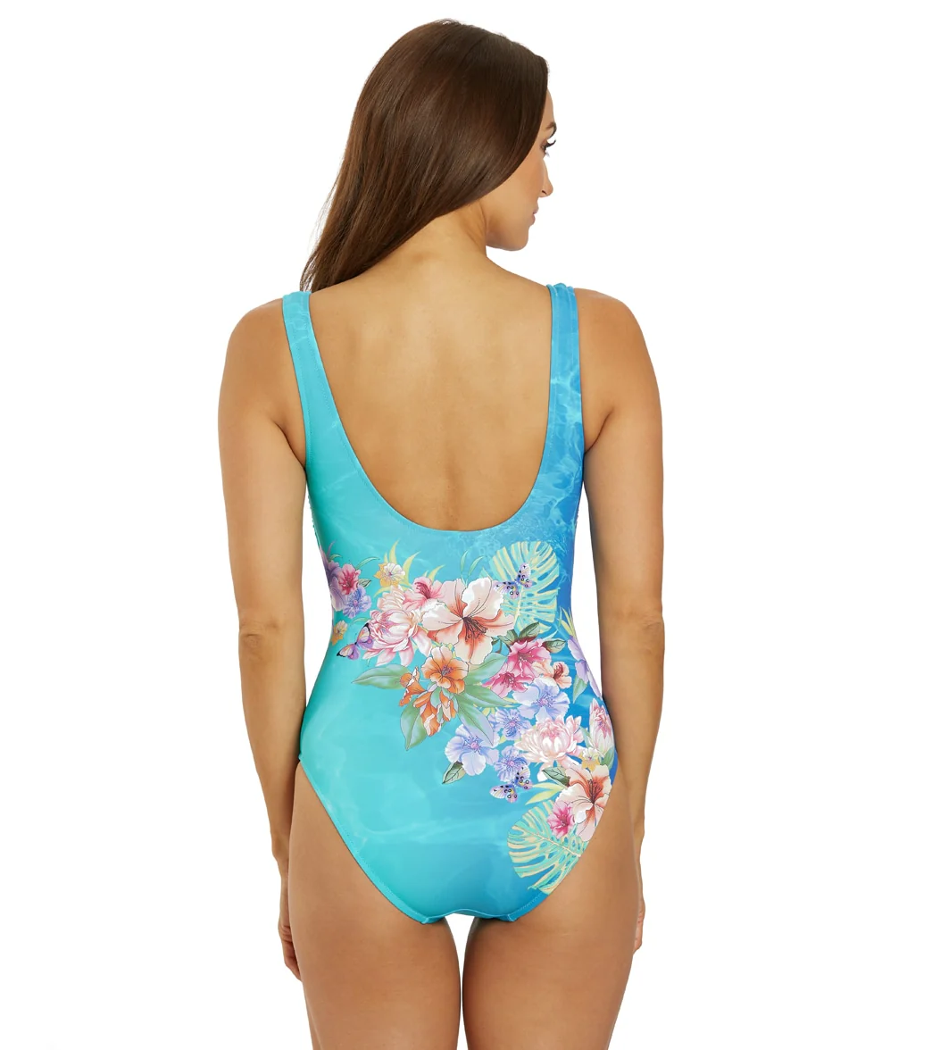 Johnny Was Women's Square Neck One Piece Swimsuit - Image 3