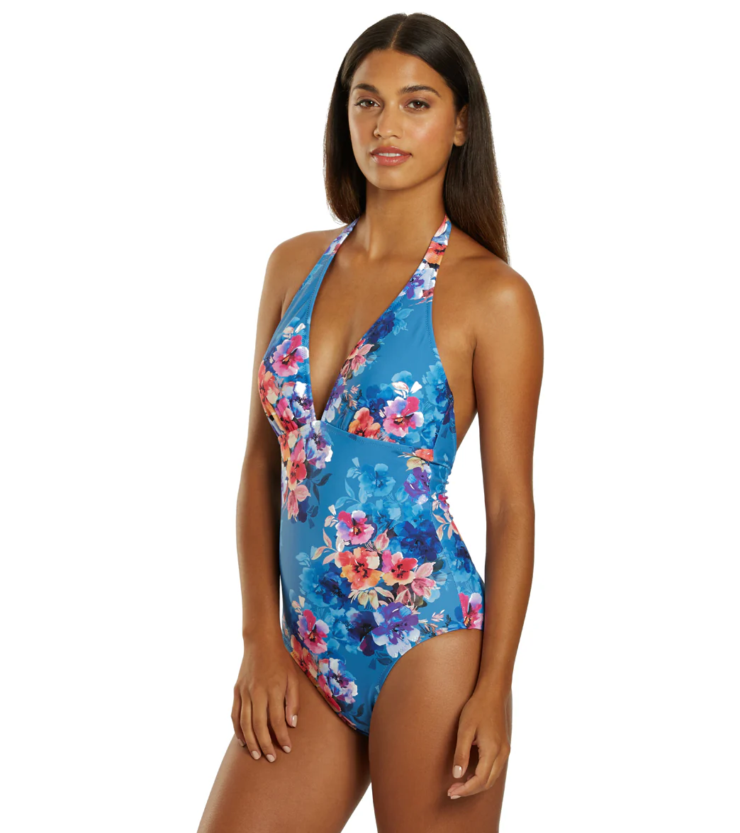 Johnny Was Women's Summer Days Halter One Piece Swimsuit - Image 4