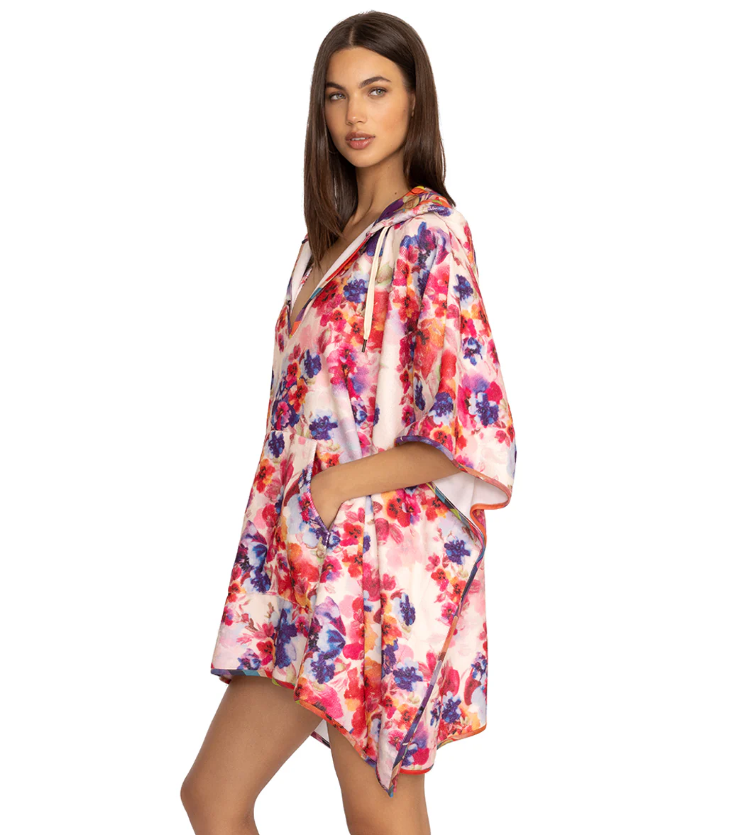 Johnny Was Women's Summer Days Terry Poncho Hoodie - Image 2
