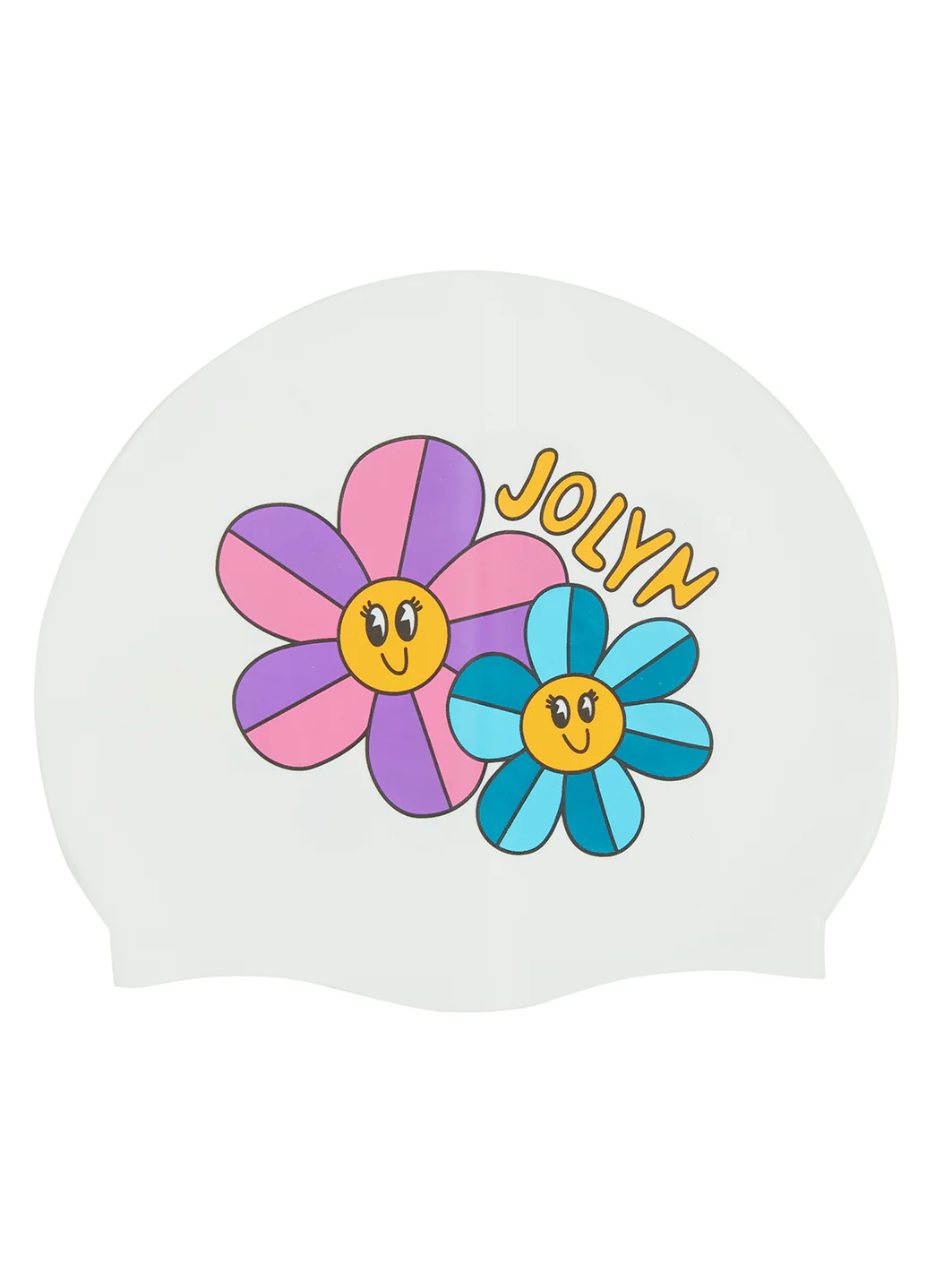 JOLYN Happy Flower Silicone Swim Cap - Image 2