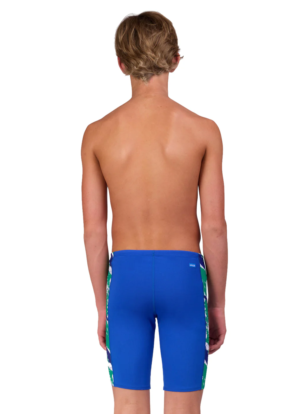 JOLYN Men's Jammer Leaves Spliced Jammer Swimsuit - Image 14