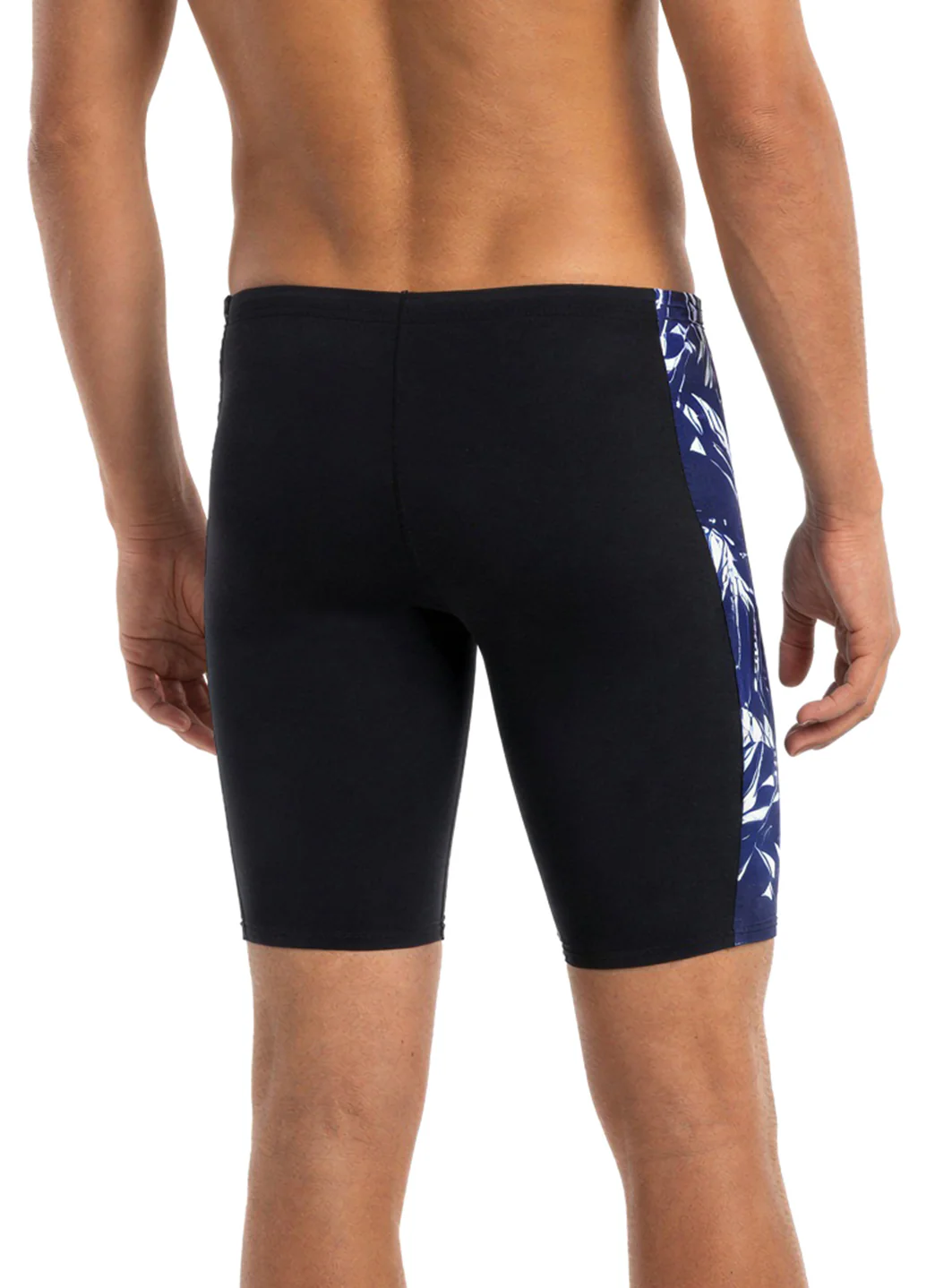 JOLYN Men's Jammer Leaves Spliced Jammer Swimsuit - Image 24