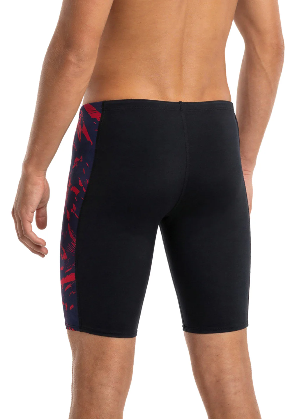 JOLYN Men's Jammer Leaves Spliced Jammer Swimsuit - Image 69