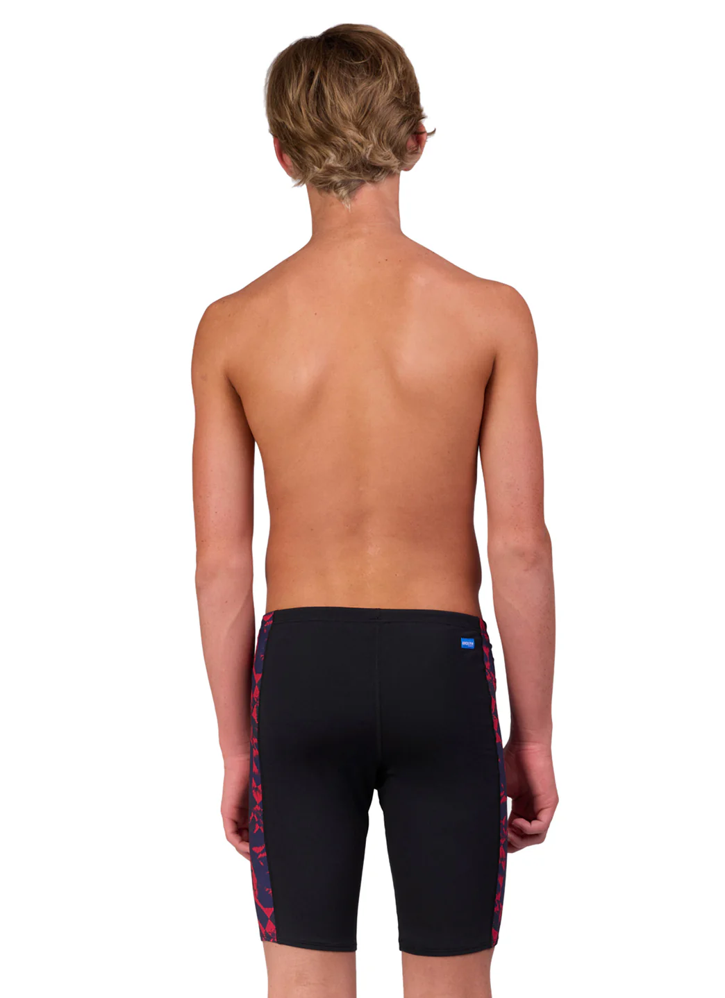 JOLYN Men's Jammer Leaves Spliced Jammer Swimsuit - Image 74