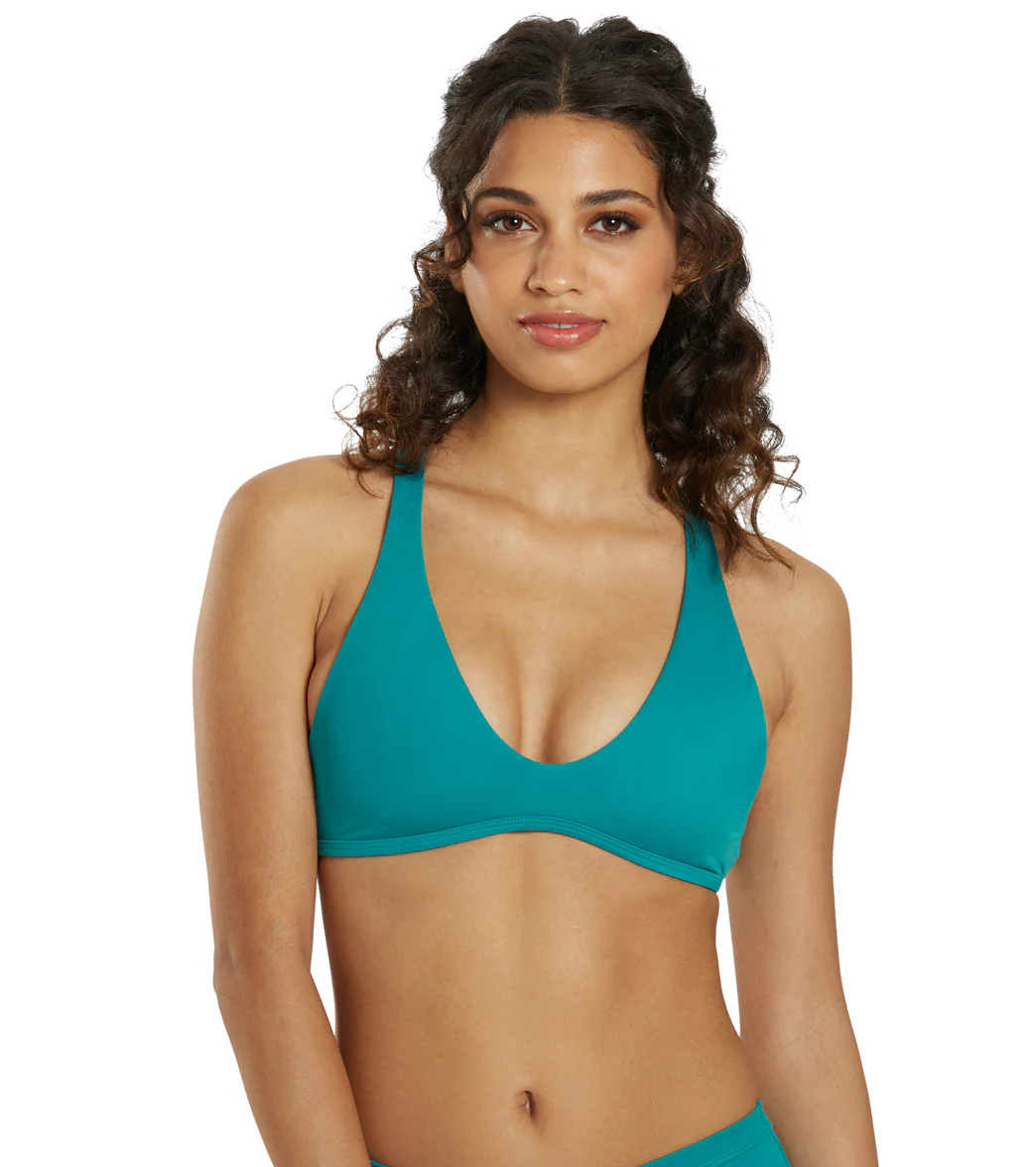 JOLYN Women's Aster Solid Racerback Bikini Top - Image 2