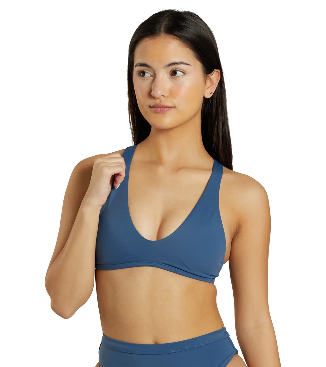 JOLYN Women's Aster Solid Racerback Bikini Top - Image 21