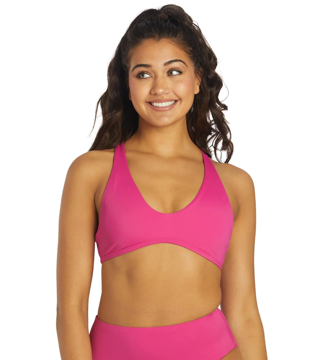JOLYN Women's Aster Solid Racerback Bikini Top - Image 45
