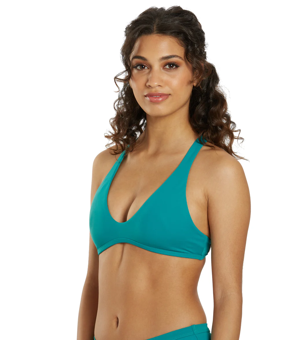 JOLYN Women's Aster Solid Racerback Bikini Top - Image 5