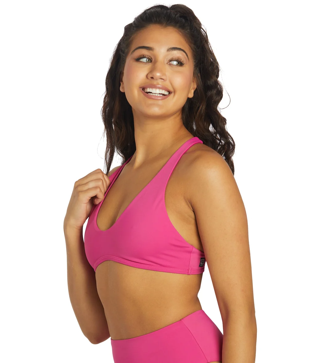 JOLYN Women's Aster Solid Racerback Bikini Top - Image 50
