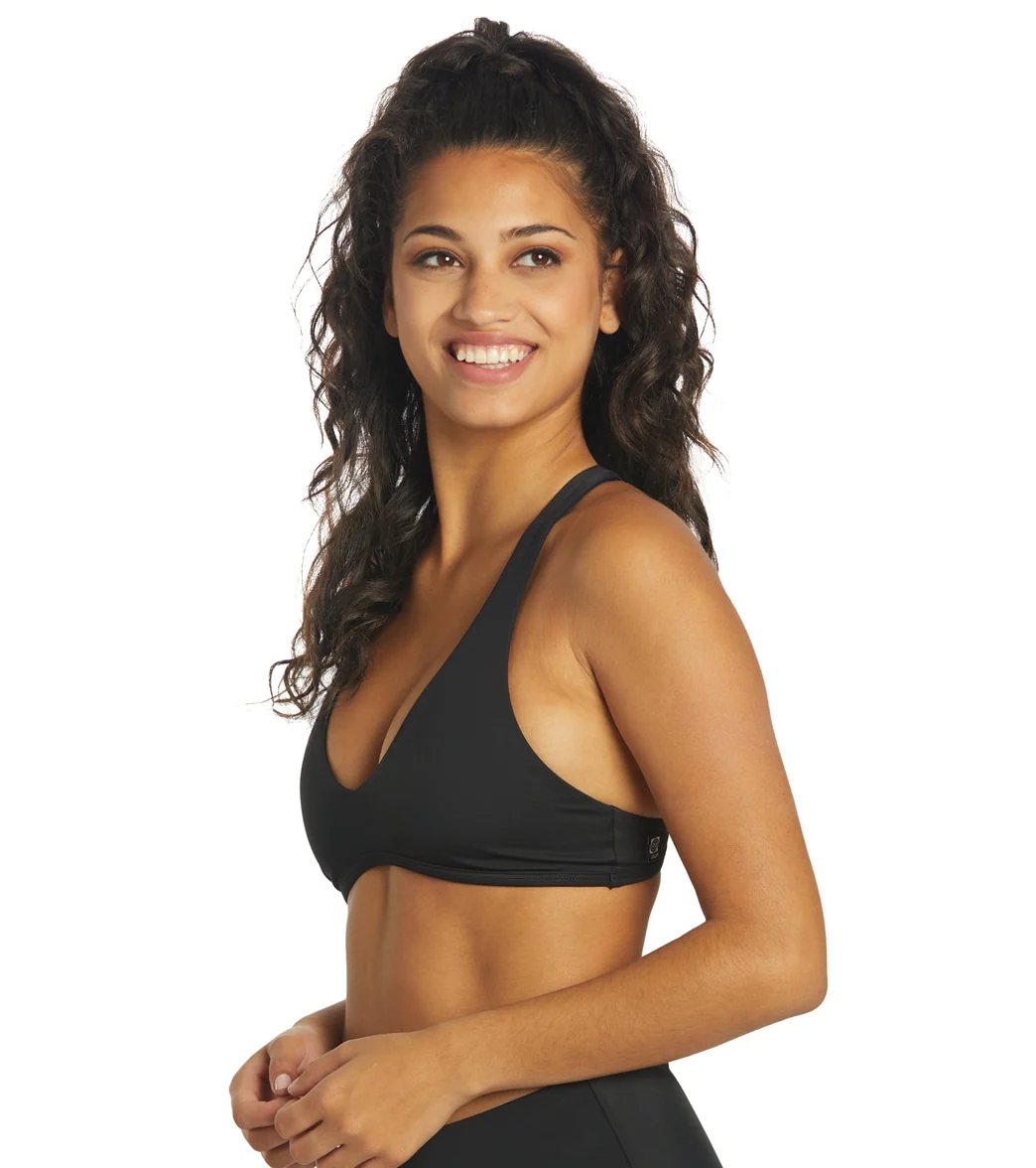 JOLYN Women's Aster Solid Racerback Bikini Top - Image 76