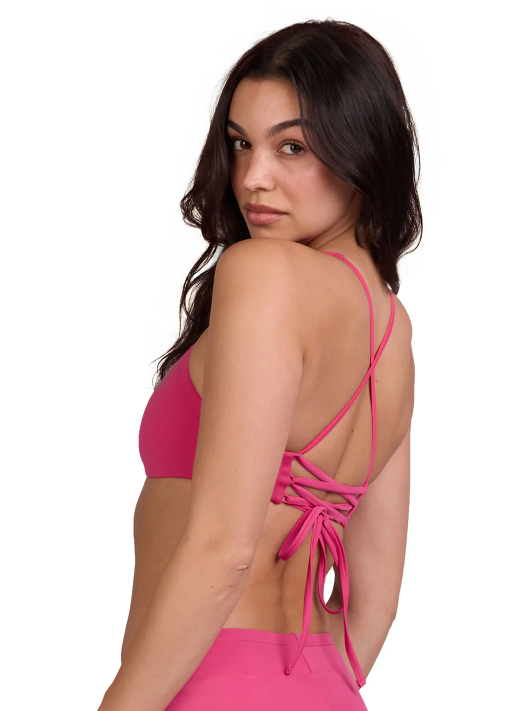 JOLYN Women's Blake Solid Tie-Back Bikini Top - Image 11