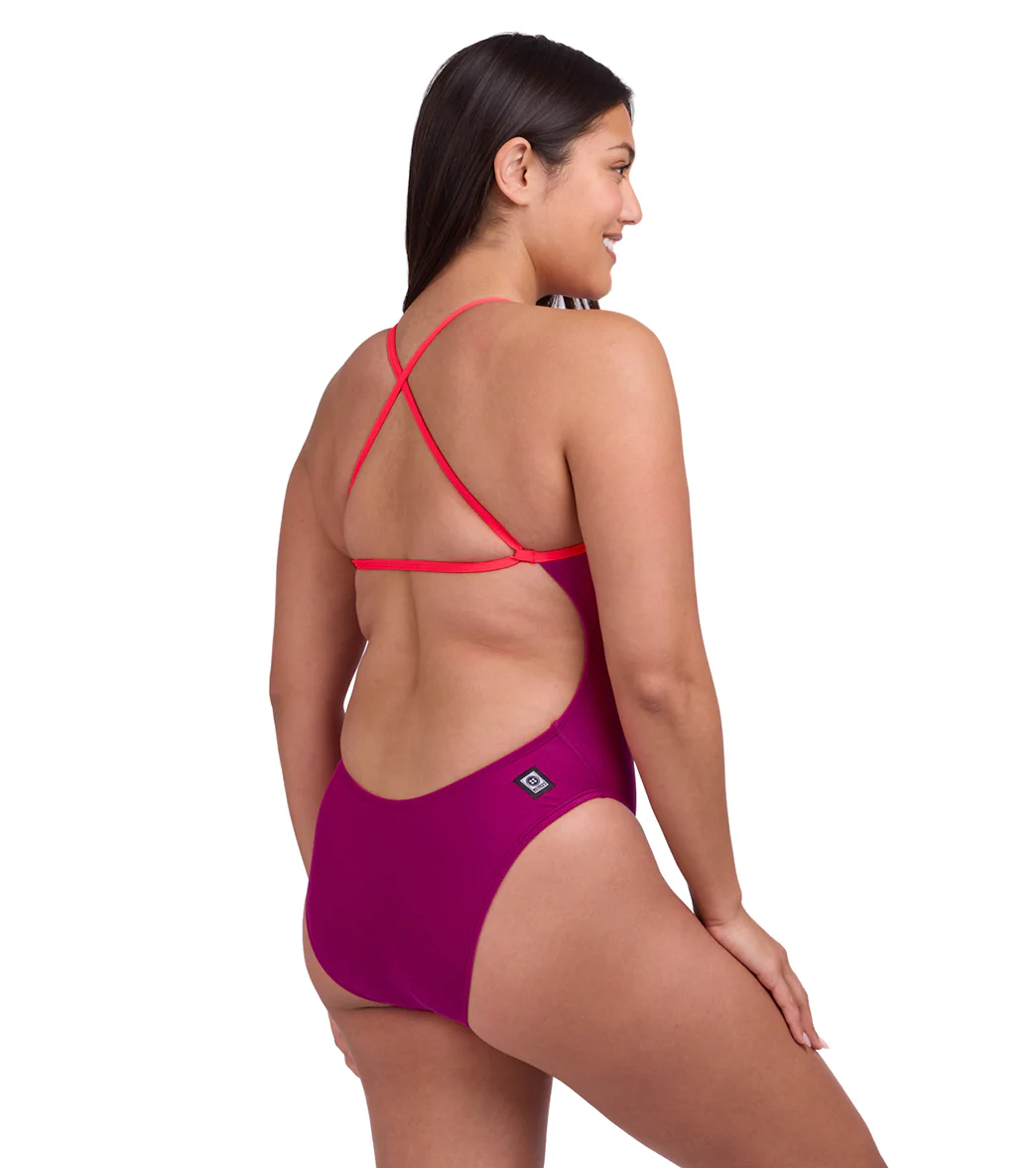 JOLYN Women's Brandon 2 Contrast Dragon Fruit One Piece Swimsuit - Image 2