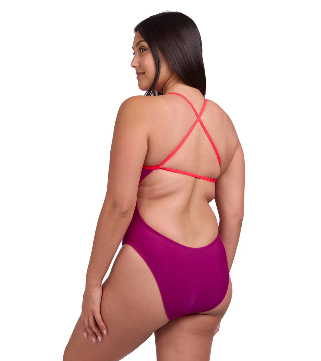 JOLYN Women's Brandon 2 Contrast Dragon Fruit One Piece Swimsuit - Image 4