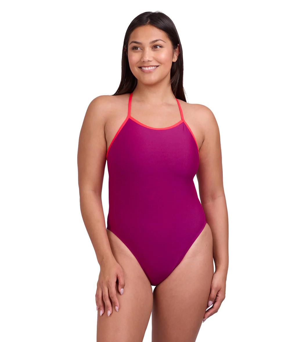 JOLYN Women's Brandon 2 Contrast Dragon Fruit One Piece Swimsuit - Image 7