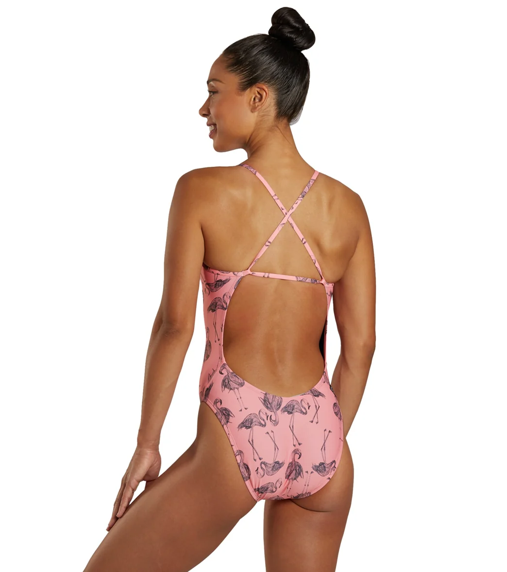 JOLYN Women's Brandon 2 Papaya Flammy One Piece Swimsuit - Image 3