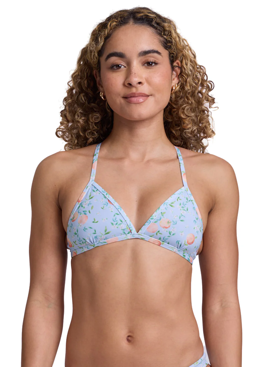 JOLYN Women's Clementine Triangle Printed Bikini Top - Image 3