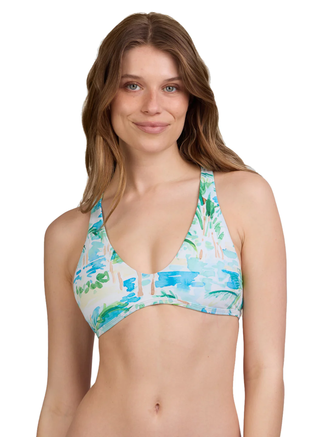 JOLYN Women's Doris Cocopalm Racerback Bikini Top - Image 3