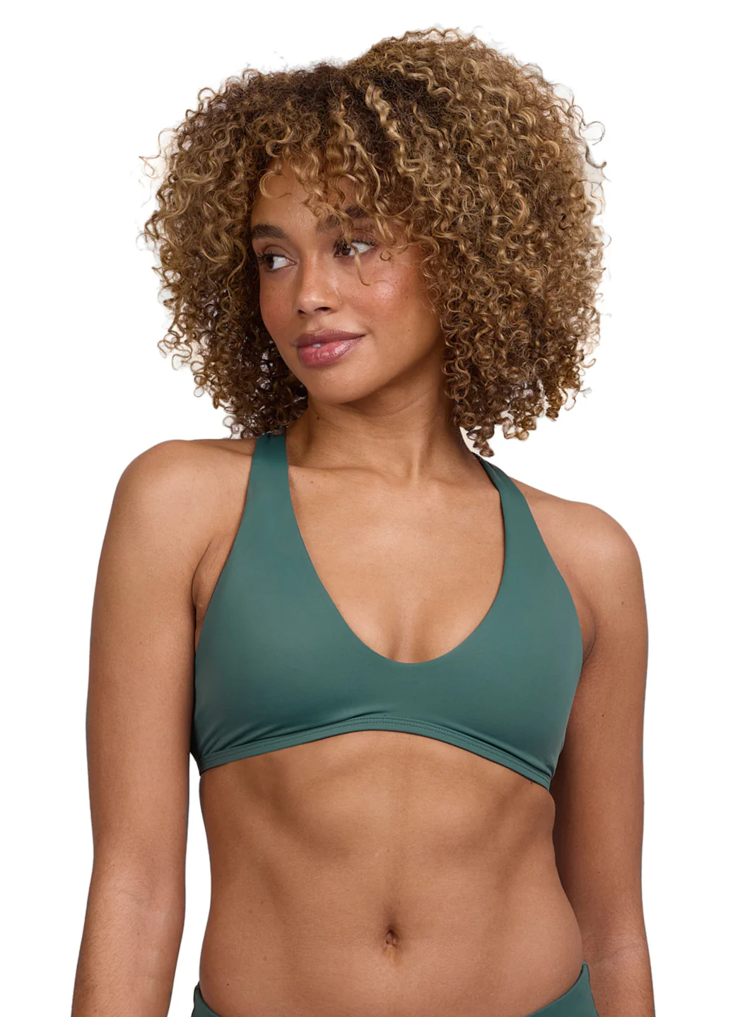 JOLYN Women's Doris Solid Racerback Bikini Top - Image 14