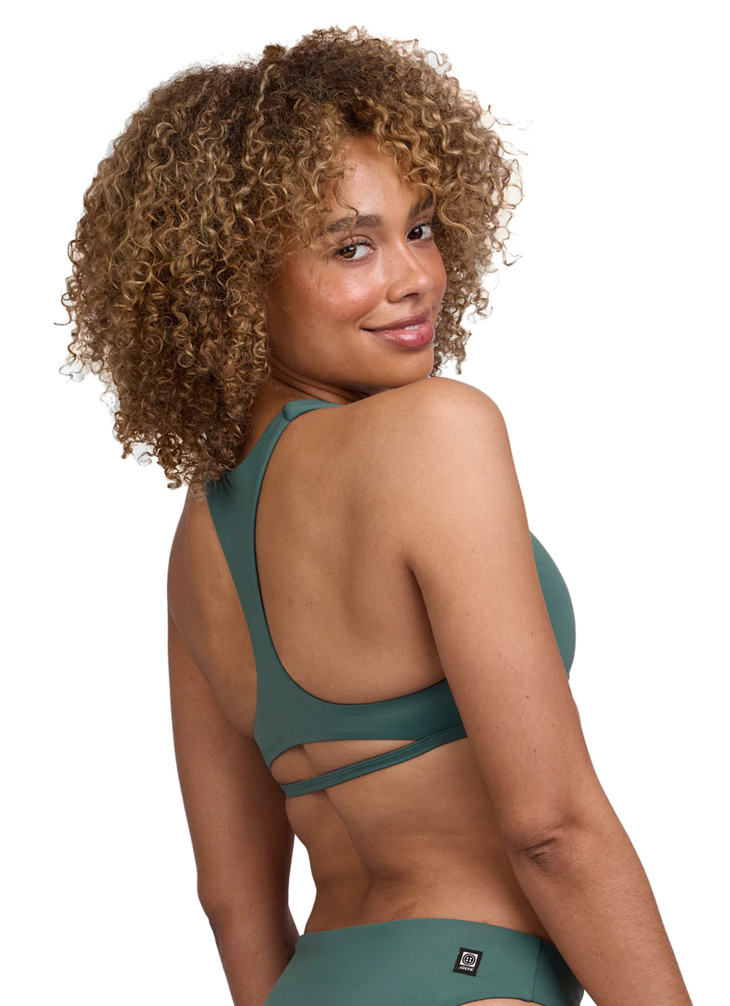 JOLYN Women's Doris Solid Racerback Bikini Top - Image 16