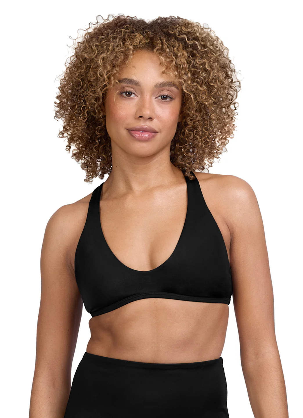 JOLYN Women's Doris Solid Racerback Bikini Top - Image 8