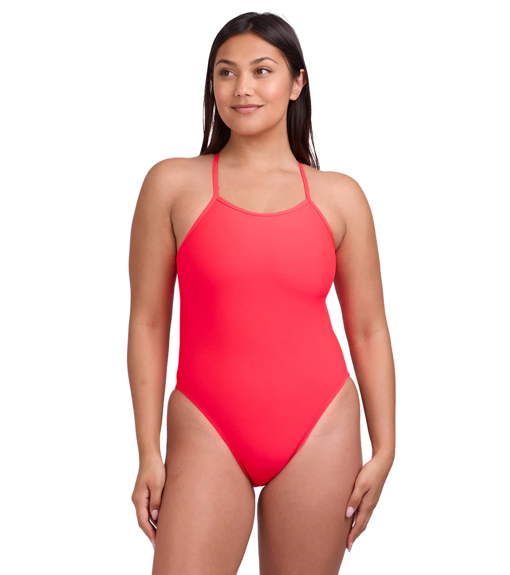 JOLYN Women's Gavin 2 Contrast Strawberry One Piece Swimsuit - Image 2