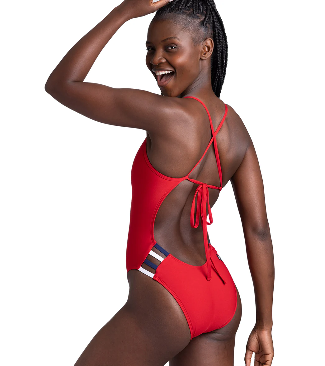 JOLYN Women's Gavin 2 Red Multi One Piece Swimsuit - Image 12