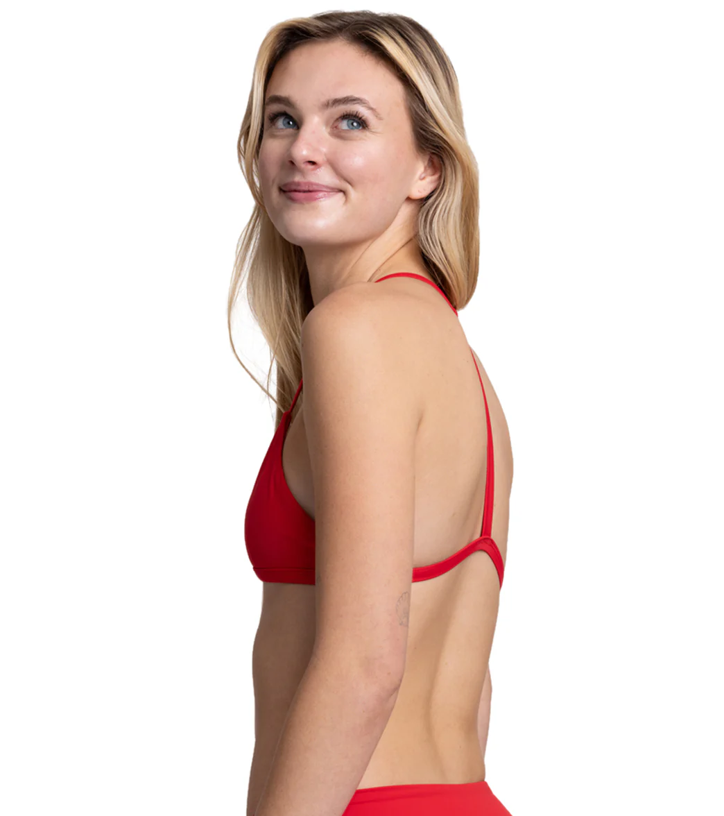 JOLYN Women's Hailey Triangle Y Back Detail Bikini Top - Image 20