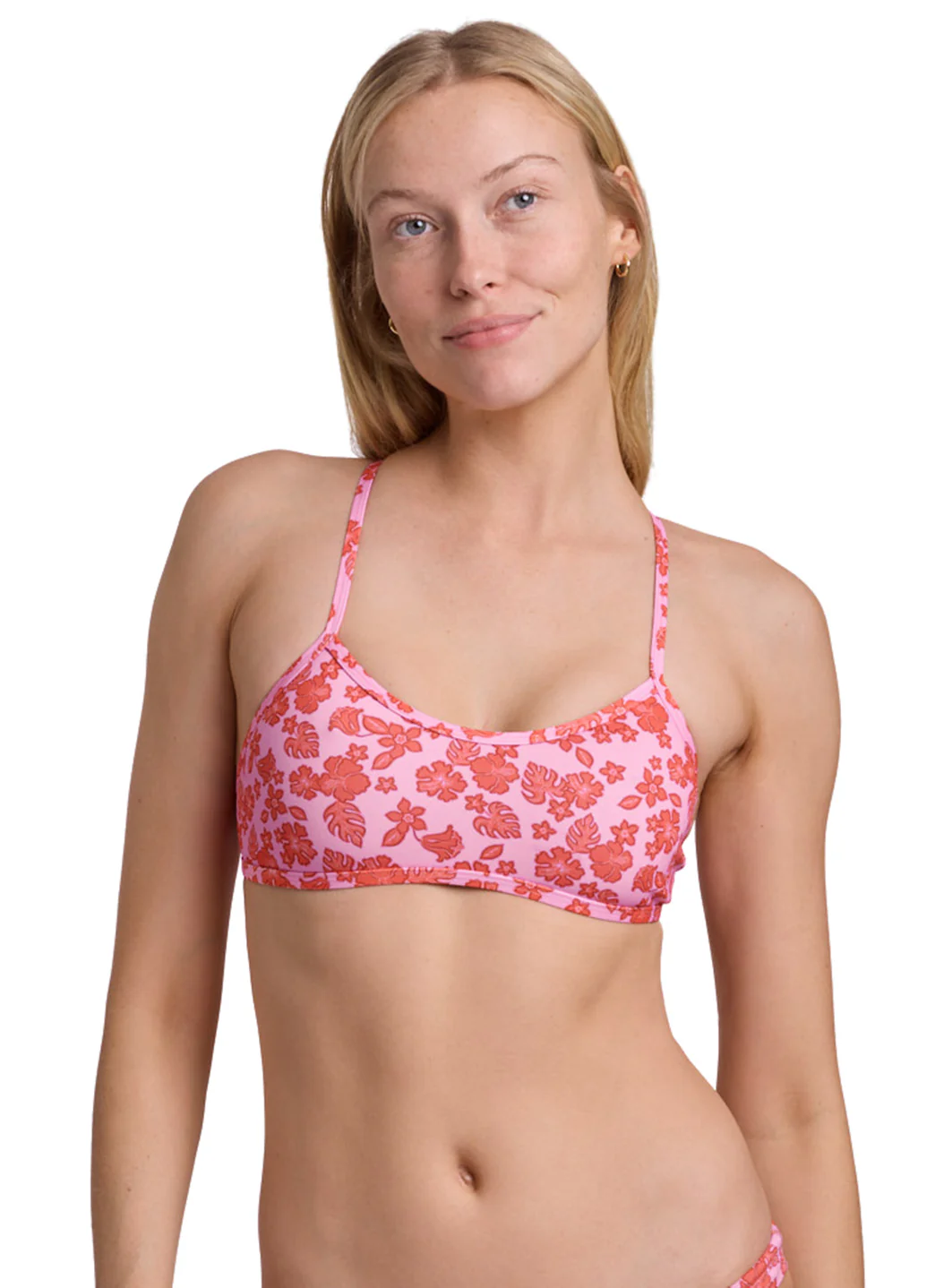 JOLYN Women's Hibiscus Haze Jocelyn Printed Bikini Top - Image 2