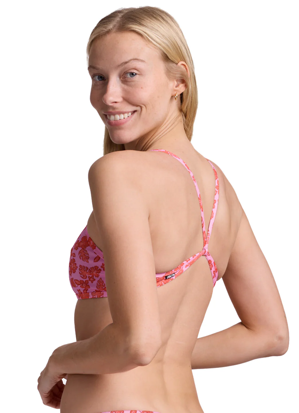 JOLYN Women's Hibiscus Haze Jocelyn Printed Bikini Top - Image 6