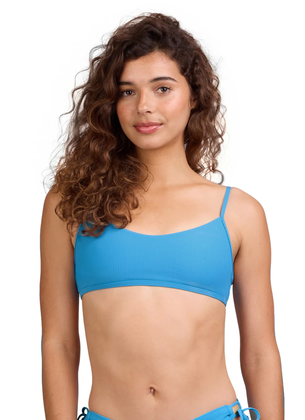 JOLYN Women's Hikari Solid Rib Tie-Back Bikini Top - Image 2