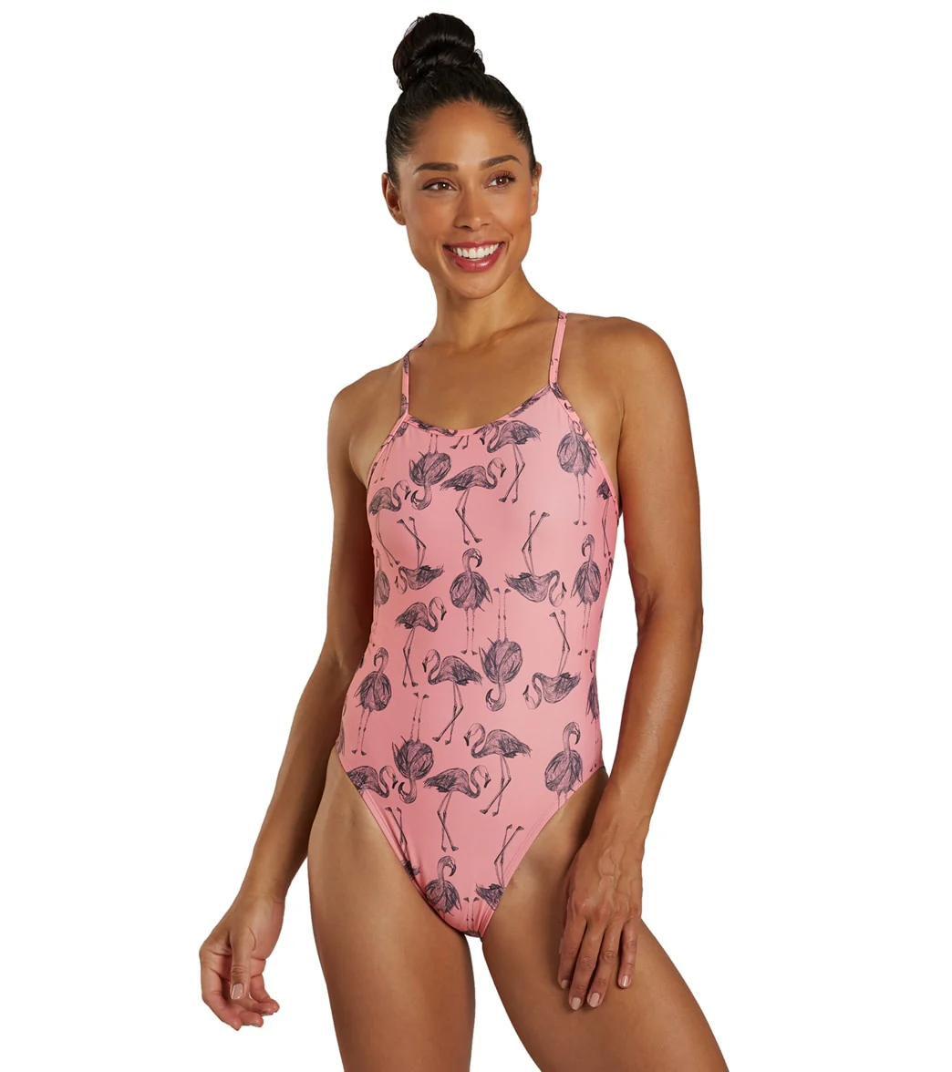 JOLYN Women's Jackson 4 Papaya Flammy One Piece Swimsuit - Image 7