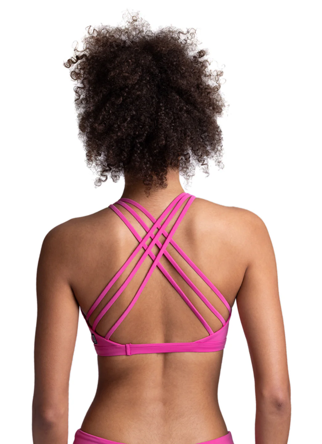 JOLYN Women's Jada Solid High Neck Strappy Back Bikini Top - Image 13