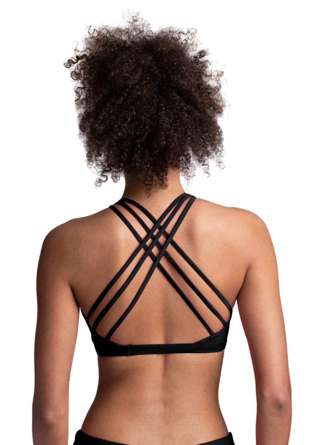 JOLYN Women's Jada Solid High Neck Strappy Back Bikini Top - Image 8