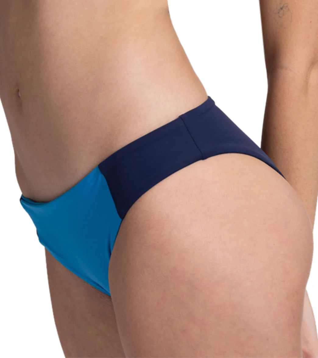 JOLYN Women's Jory Contrast Low Rise Bikini Bottom - Image 9